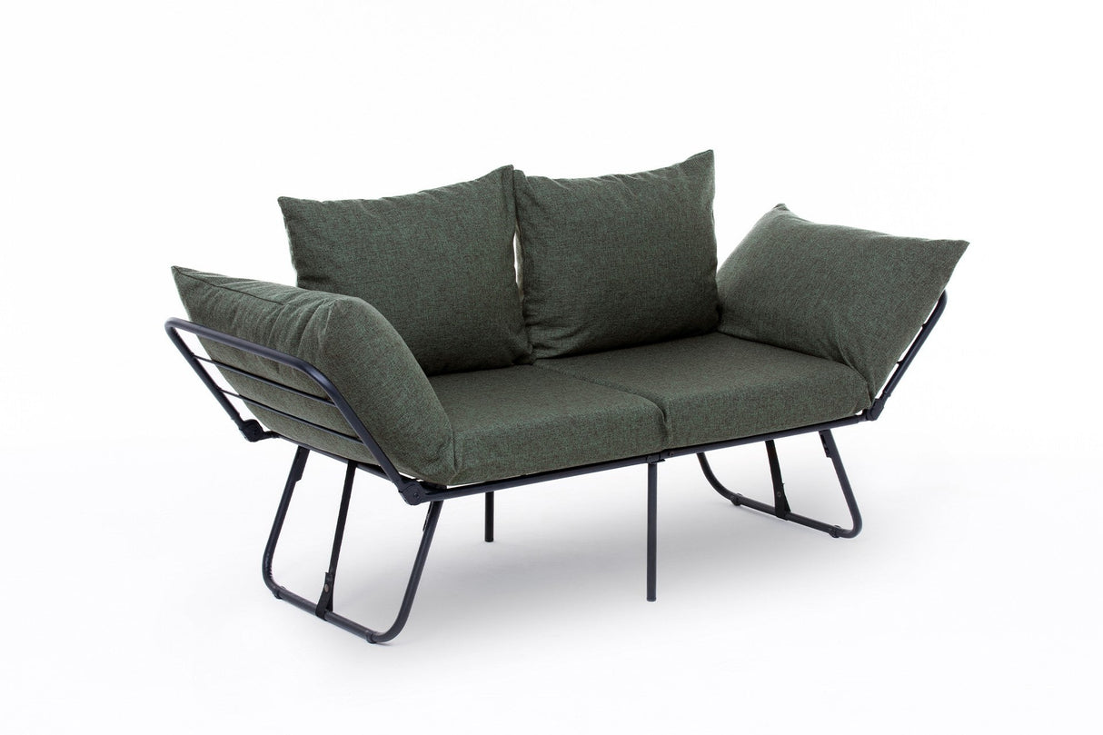 Canapea extensibilă 2 locuri Viper, Diverse culori, 150x60x78 cm - Verde | SKU: 859FTN2861 | Canapea extensibilă 2 locuri Viper, 150x60x78 cm, varianta Verde, produs pentru amenajarea locuinței, disponibil online în România la CasaMob