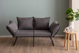 Canapea extensibilă 2 locuri Viper, Diverse culori, 150x60x78 cm - Gri mediu | SKU: 859FTN2862 | Canapea extensibilă 2 locuri Viper, 150x60x78 cm, varianta Gri mediu, produs pentru amenajarea locuinței, disponibil online în România la CasaMob