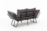 Canapea extensibilă 2 locuri Viper, Diverse culori, 150x60x78 cm - Gri mediu | SKU: 859FTN2862 | Canapea extensibilă 2 locuri Viper, 150x60x78 cm, varianta Gri mediu, produs pentru amenajarea locuinței, disponibil online în România la CasaMob