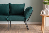 Canapea extensibilă 2 locuri Viper, Diverse culori, 150x60x78 cm - Verde petrol | SKU: 859FTN2863 | Canapea extensibilă 2 locuri Viper, 150x60x78 cm, varianta Verde petrol, produs pentru amenajarea locuinței, disponibil online în România la CasaMob