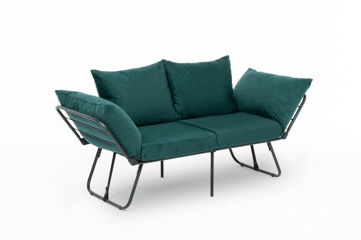 Canapea extensibilă 2 locuri Viper, Diverse culori, 150x60x78 cm - Verde petrol | SKU: 859FTN2863 | Canapea extensibilă 2 locuri Viper, 150x60x78 cm, varianta Verde petrol, produs pentru amenajarea locuinței, disponibil online în România la CasaMob