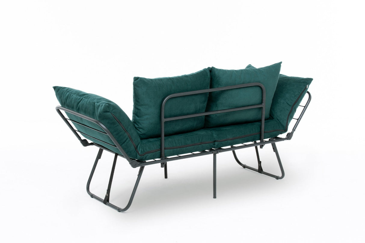 Canapea extensibilă 2 locuri Viper, Diverse culori, 150x60x78 cm - Verde petrol | SKU: 859FTN2863 | Canapea extensibilă 2 locuri Viper, 150x60x78 cm, varianta Verde petrol, produs pentru amenajarea locuinței, disponibil online în România la CasaMob
