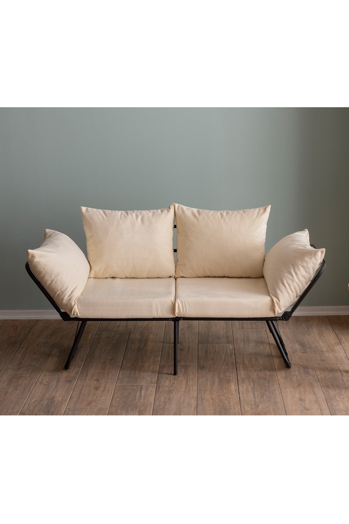 Canapea extensibilă 2 locuri Viper, Crem deschis, 100x42x40 cm