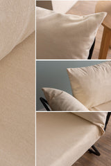Canapea extensibilă 2 locuri Viper, Crem deschis, 100x42x40 cm