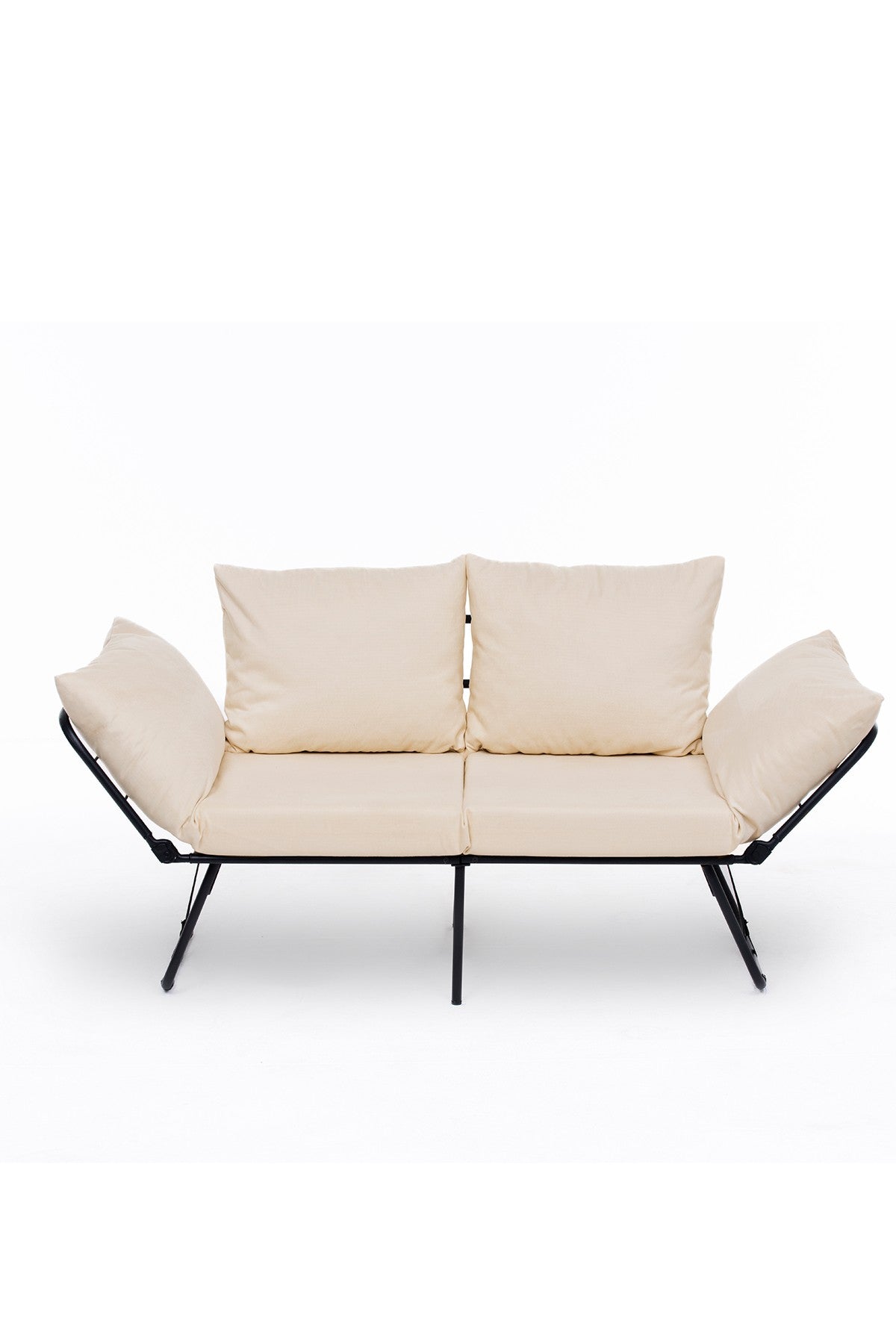 Canapea extensibilă 2 locuri Viper, Crem deschis, 100x42x40 cm