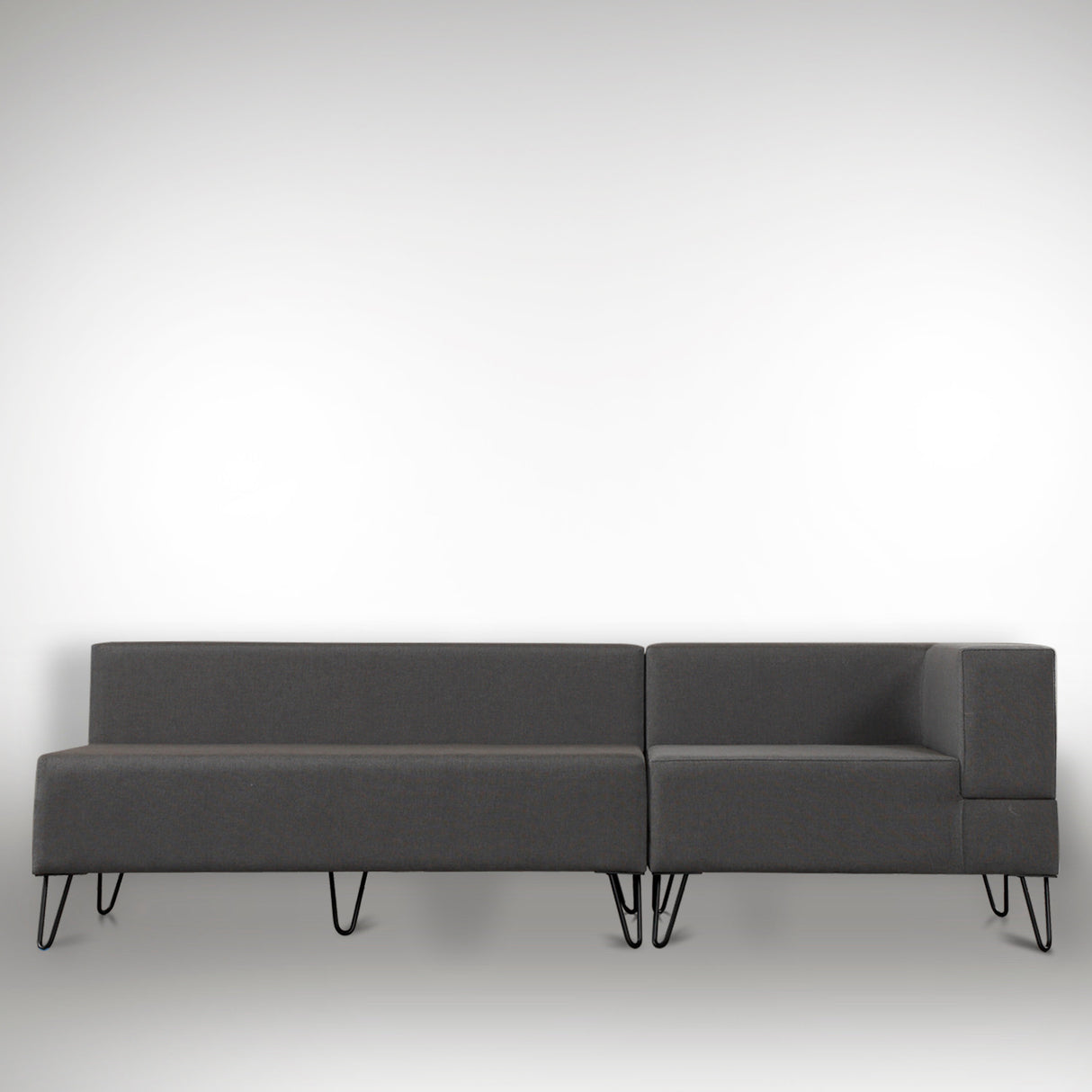 Canapea fixă 3 locuri Roha Sağ Köşe, Gri, 200x80x60 cm