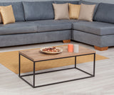 Măsuță de cafea Quantum Media, Pin atlantic - Negru, 95x45x34 cm