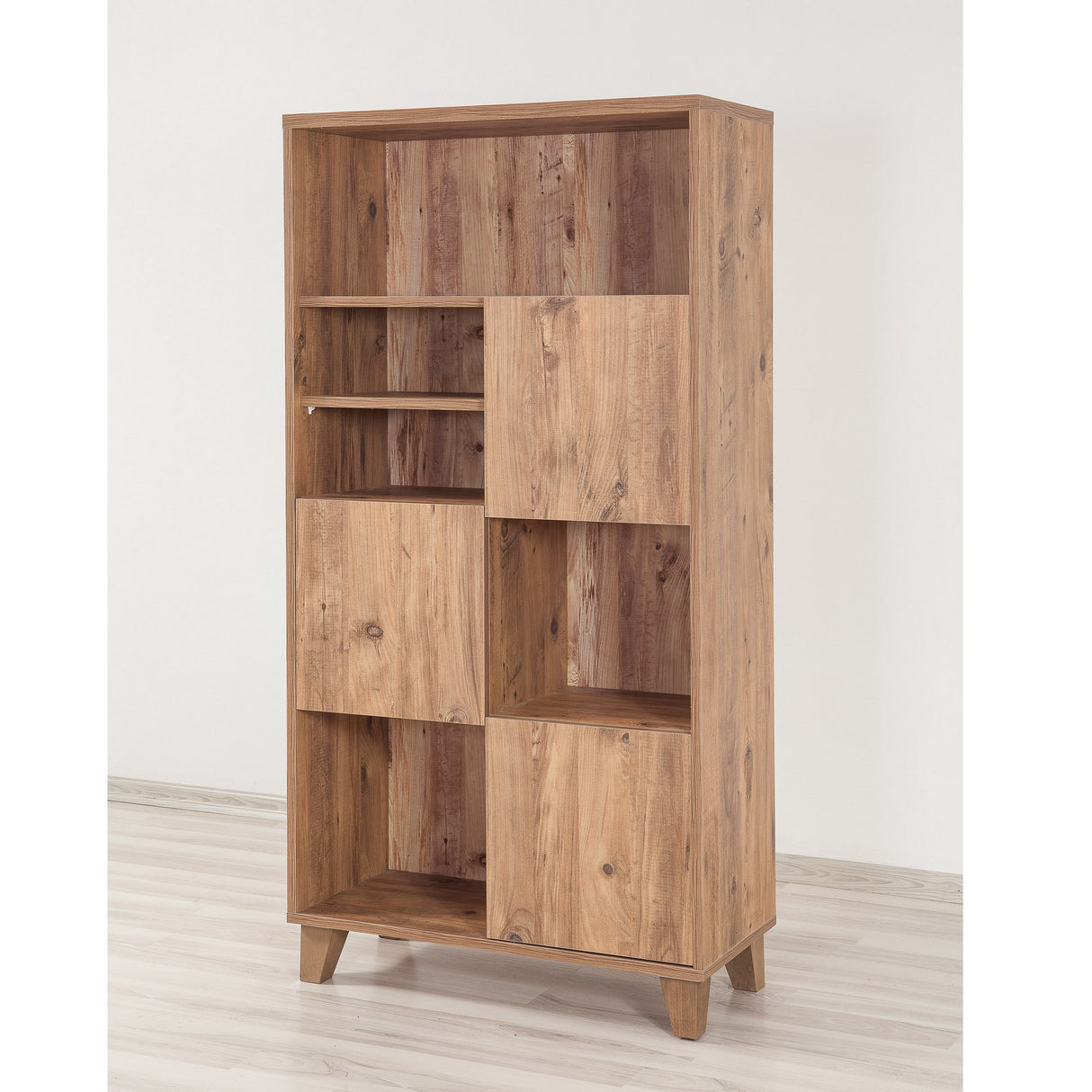 Bibliotecă Marina Flora - 200, Pin atlantic, 80x36x155 cm