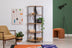 Bibliotecă Mona Rafix, Pin atlantic - Negru, 66x34x155 cm, SKU 863SPH5131, imagine 1