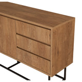 Set mobilă pentru sufragerie Laxus Takım 1, Nuc - Negru, 90x39x40 cm