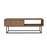 Set mobilă pentru sufragerie Laxus Takım 3, Nuc - Negru, 140x40x50 cm