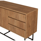 Set mobilă pentru sufragerie Laxus Takım 4, Nuc - Negru, 90x39x40 cm