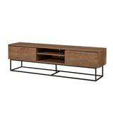 Set mobilă pentru sufragerie Laxus Takım 11, Nuc - Negru, 180x40x50 cm