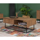 Set mobilă pentru sufragerie Laxus Takım 14, Nuc - Negru, 140x40x50 cm