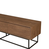 Set mobilă pentru sufragerie Laxus Takım 26, Nuc - Negru, 90x39x40 cm