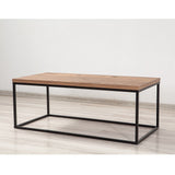 Măsuță de cafea Quantum Media, Pin atlantic - Negru, 95x45x34 cm