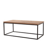 Măsuță de cafea Quantum Media, Pin atlantic - Negru, 95x45x34 cm