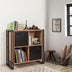 Bibliotecă Cosmo Soft, Pin atlantic - Negru, 89x35x89 cm, SKU 863SPH3909, imagine 1