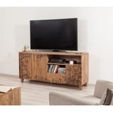 Comodă TV Marina Mila - 757, Pin atlantic, 160x45x65 cm