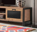 Comodă TV Arcas Norma, Pin atlantic - Negru, 180x45x50 cm, SKU 863SPH5102, imagine 2