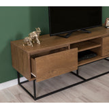 Set mobilă pentru sufragerie Laxus Takım 1, Nuc - Negru, 90x39x40 cm