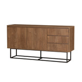 Set mobilă pentru sufragerie Laxus Takım 1, Nuc - Negru, 90x39x40 cm