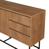 Set mobilă pentru sufragerie Laxus Takım 9, Nuc - Negru, 90x39x40 cm
