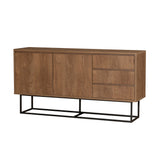 Set mobilă pentru sufragerie Laxus Takım 20, Nuc - Negru, 90x39x40 cm