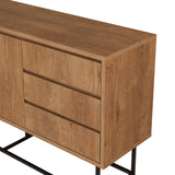 Set mobilă pentru sufragerie Laxus Takım 20, Nuc - Negru, 90x39x40 cm