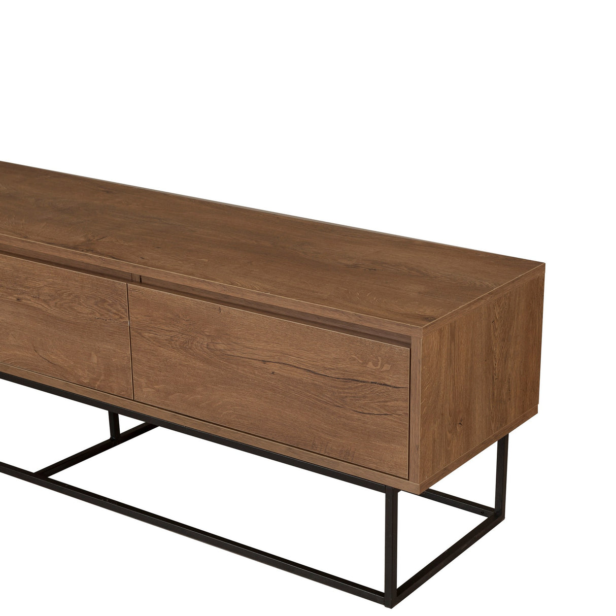 Set mobilă pentru sufragerie Laxus Takım 22, Nuc - Negru, 90x39x40 cm
