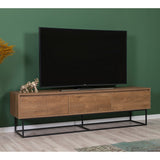 Set mobilă pentru sufragerie Laxus Takım 26, Nuc - Negru, 90x39x40 cm