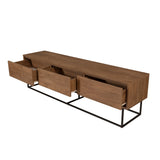 Set mobilă pentru sufragerie Laxus Takım 26, Nuc - Negru, 90x39x40 cm