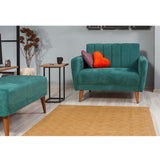 Canapea extensibilă Aqua, 2 locuri, Verde, 110x80x85 cm