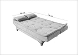 Canapea extensibilă 3 locuri Kelebek, Diverse culori, 190x85x90 cm - Albastru - Crem | SKU: 867UNQ1303 | Canapea extensibilă 3 locuri Kelebek, 190x85x90 cm, varianta Albastru - Crem, produs pentru amenajarea locuinței, disponibil online în România la CasaMob