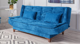 Canapea extensibilă 3 locuri Kelebek, Diverse culori, 190x85x90 cm - Albastru | SKU: 867UNQ1304 | Canapea extensibilă 3 locuri Kelebek, 190x85x90 cm, varianta Albastru, produs pentru amenajarea locuinței, disponibil online în România la CasaMob