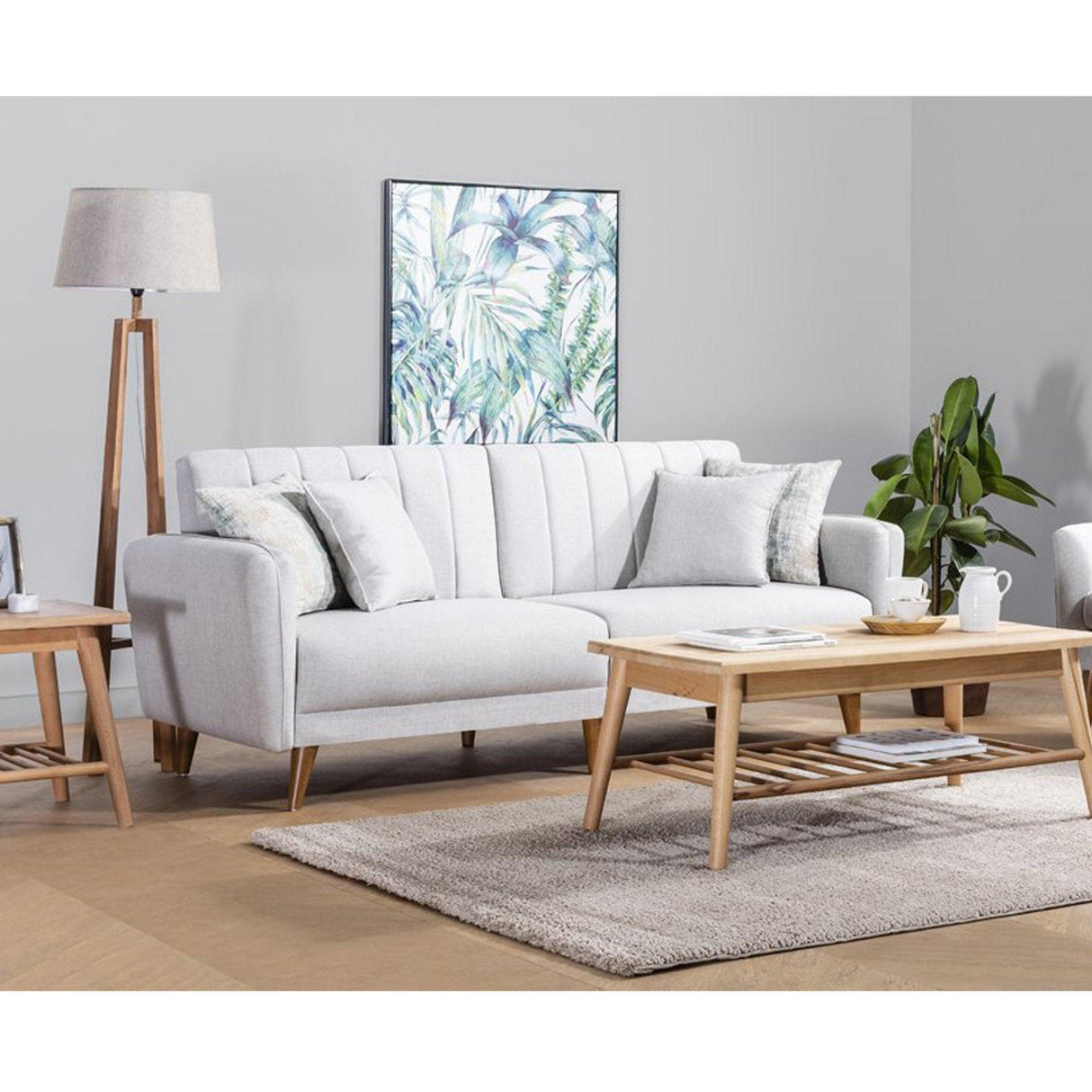 Canapea extensibilă Tetra, 3 locuri, Diverse culori - Gri deschis | SKU: 867UNQ1313 | Canapea extensibilă Tetra, 3 locuri, varianta Gri deschis, produs pentru amenajarea locuinței, disponibil online în România la CasaMob