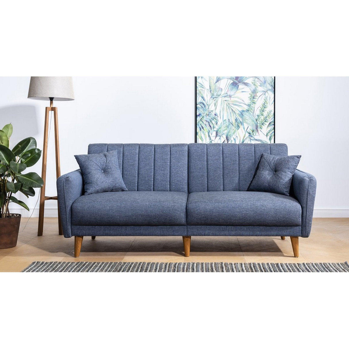 Canapea extensibilă Tetra, 3 locuri, Diverse culori - Albastru | SKU: 867UNQ1314 | Canapea extensibilă Tetra, 3 locuri, varianta Albastru, produs pentru amenajarea locuinței, disponibil online în România la CasaMob