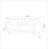 Canapea extensibilă Tetra, 3 locuri, Diverse culori - Antracit | SKU: 867UNQ1315 | Canapea extensibilă Tetra, 3 locuri, varianta Antracit, produs pentru amenajarea locuinței, disponibil online în România la CasaMob