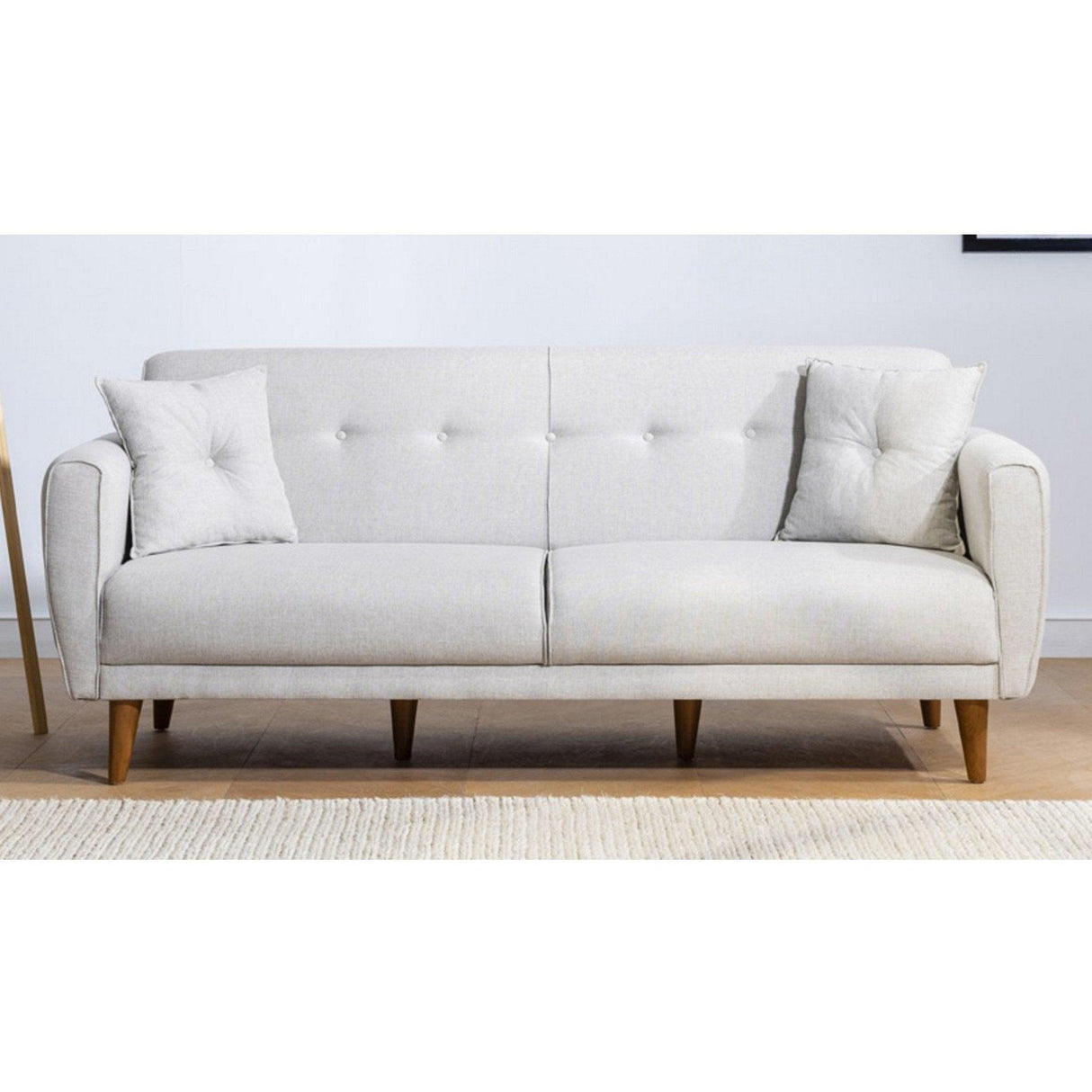 Canapea extensibilă Aria, 3 locuri, Diverse culori, 205x80x85 cm - Bej | SKU: 867UNQ1323 | Canapea extensibilă Aria, 3 locuri, 205x80x85 cm, varianta Bej, produs pentru amenajarea locuinței, disponibil online în România la CasaMob