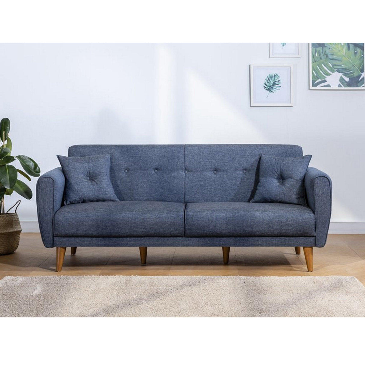 Canapea extensibilă Aria, 3 locuri, Diverse culori, 205x80x85 cm - Albastru | SKU: 867UNQ1325 | Canapea extensibilă Aria, 3 locuri, 205x80x85 cm, varianta Albastru, produs pentru amenajarea locuinței, disponibil online în România la CasaMob