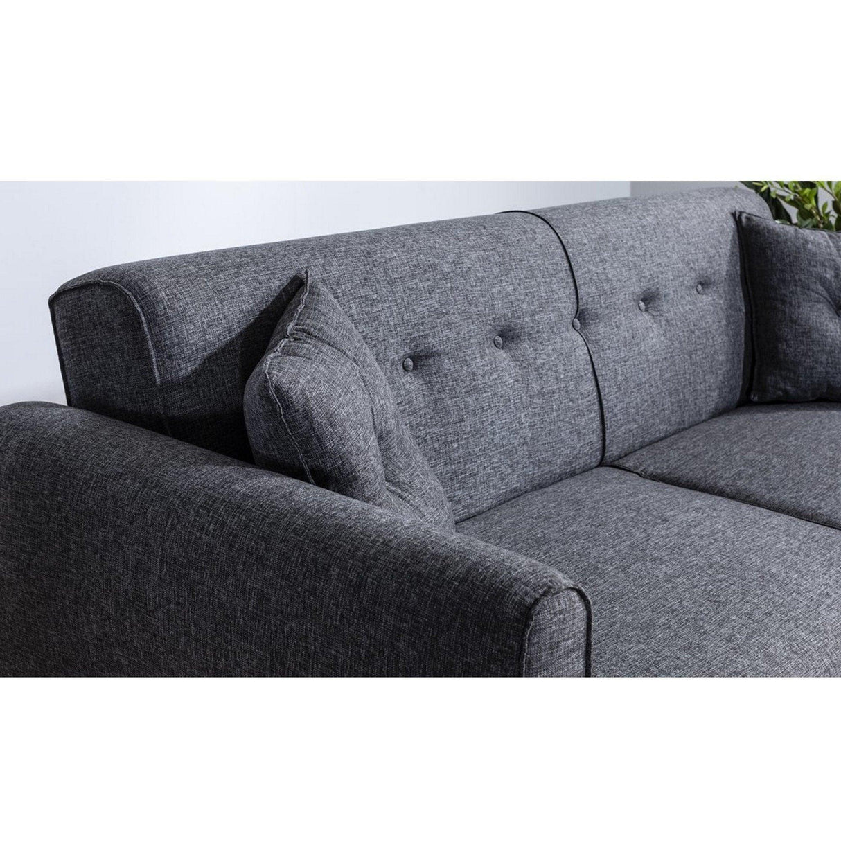 Canapea extensibilă Aria, 3 locuri, Diverse culori, 205x80x85 cm - Antracit | SKU: 867UNQ1326 | Canapea extensibilă Aria, 3 locuri, 205x80x85 cm, varianta Antracit, produs pentru amenajarea locuinței, disponibil online în România la CasaMob