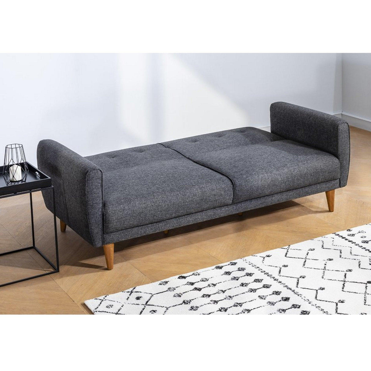 Canapea extensibilă Aria, 3 locuri, Diverse culori, 205x80x85 cm - Antracit | SKU: 867UNQ1326 | Canapea extensibilă Aria, 3 locuri, 205x80x85 cm, varianta Antracit, produs pentru amenajarea locuinței, disponibil online în România la CasaMob