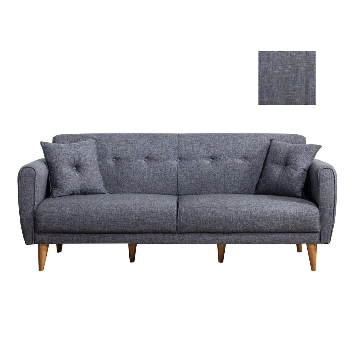 Canapea extensibilă Aria, 3 locuri, Diverse culori, 205x80x85 cm - Antracit | SKU: 867UNQ1326 | Canapea extensibilă Aria, 3 locuri, 205x80x85 cm, varianta Antracit, produs pentru amenajarea locuinței, disponibil online în România la CasaMob