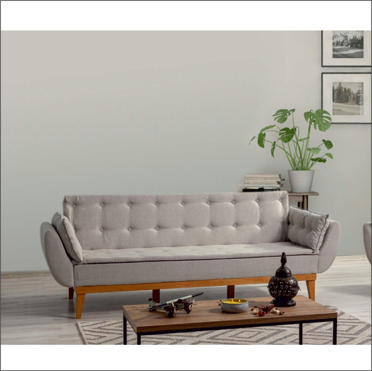 Canapea extensibilă 3 locuri Fiona, Diverse culori, 217x82x80 cm - Crem | SKU: 867UNQ1330 | Canapea extensibilă 3 locuri Fiona, 217x82x80 cm, varianta Crem, produs pentru amenajarea locuinței, disponibil online în România la CasaMob