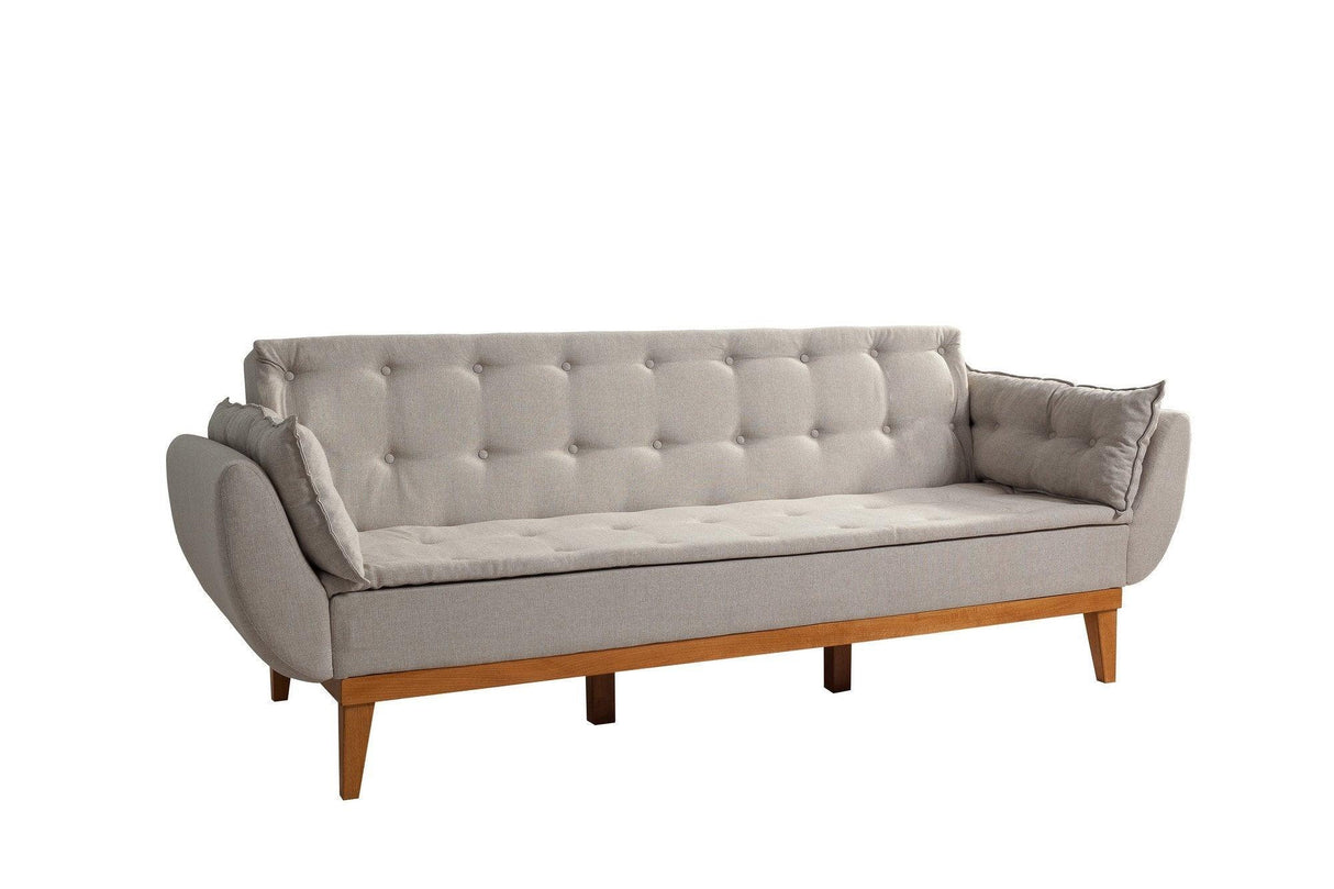 Canapea extensibilă 3 locuri Fiona, Diverse culori, 217x82x80 cm - Crem | SKU: 867UNQ1330 | Canapea extensibilă 3 locuri Fiona, 217x82x80 cm, varianta Crem, produs pentru amenajarea locuinței, disponibil online în România la CasaMob