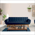 Albastru închis | SKU: 867UNQ1331 | Canapea extensibilă 3 locuri Fiona, 217x82x80 cm, varianta Albastru închis, produs pentru amenajarea locuinței, disponibil online în România la CasaMob