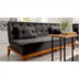 Antracit | SKU: 867UNQ1333 | Canapea extensibilă 3 locuri Fuoco, 184x80x80 cm, varianta Antracit, produs pentru amenajarea locuinței, disponibil online în România la CasaMob