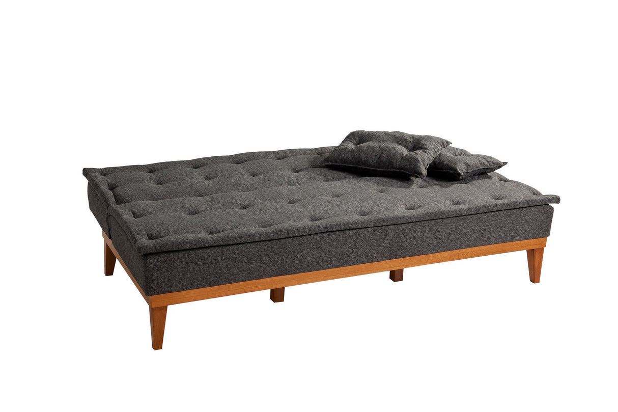 Canapea extensibilă 3 locuri Fuoco, Diverse culori, 184x80x80 cm - Antracit | SKU: 867UNQ1333 | Canapea extensibilă 3 locuri Fuoco, 184x80x80 cm, varianta Antracit, produs pentru amenajarea locuinței, disponibil online în România la CasaMob