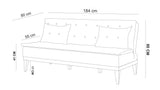 Canapea extensibilă 3 locuri Fuoco, Diverse culori, 184x80x80 cm - Antracit | SKU: 867UNQ1333 | Canapea extensibilă 3 locuri Fuoco, 184x80x80 cm, varianta Antracit, produs pentru amenajarea locuinței, disponibil online în România la CasaMob