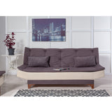 Canapea extensibilă 3 locuri Kelebek, Diverse culori, 190x85x90 cm - Antracit - Crem | SKU: 867UNQ1340 | Canapea extensibilă 3 locuri Kelebek, 190x85x90 cm, varianta Antracit - Crem, produs pentru amenajarea locuinței, disponibil online în România la CasaMob